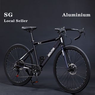 [SG Seller]700C Shimano gear transmission Mountain City bike bicycle 24 26 inch Adult city road bikes 27 Speed 7 Speed