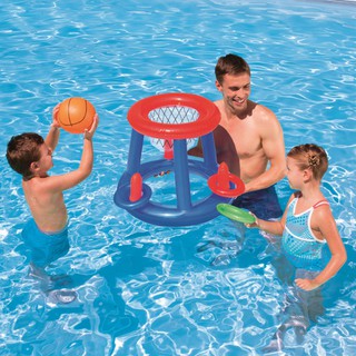 Children Water Basketball Hoop Pool Float Inflatable Swim Ring Pool Toy