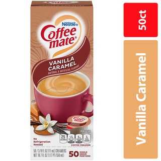 Nestle Coffee-mate Coffee Creamer Vanilla Caramel Box of 50 Singles