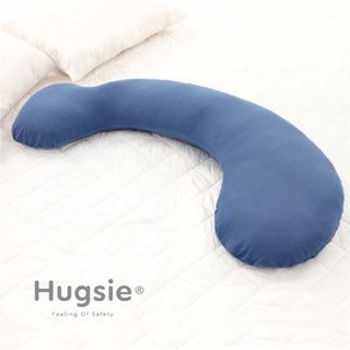 Hugsie® Comfort Series Maternity Pillow - 100% USA Cotton (Grey Blue)