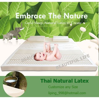 Thai Nature Latex Mattress / Customize any size