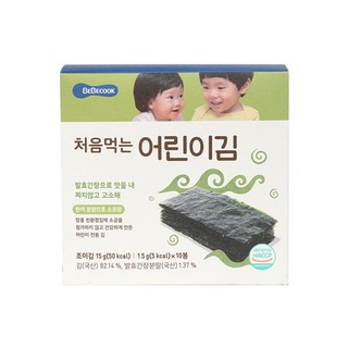 [BEBECOOK] Children’s First Sun-Dried Seaweed Original 10ea