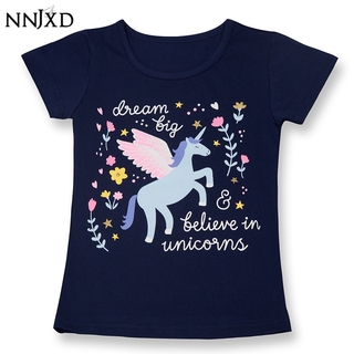 Baby Girl Unicorn T-shirts Children's Shirts For Girls Tees