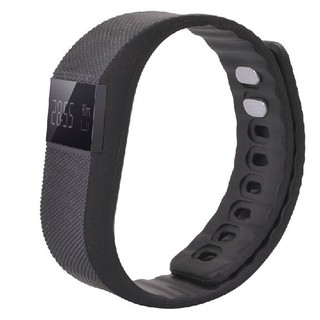 TW64 0.49" OLED Display Bluetooth 4.0 Smart Bracelet Wristband - Black