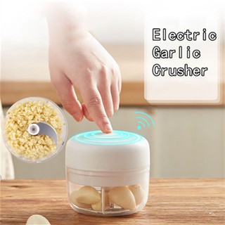 250ml Electric Mini Food Garlic Vegetable Chopper Grinder Crusher Press for Nut Meat Rechargeable Crusher