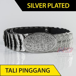Traditional Silver Plated Premium Silver Plated Iron Bride Waist Strap