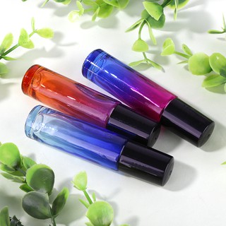 Durable 5pcs/Set 10ml Glass Essential Gradient Empty Roller Perfume Bottle[IFA]