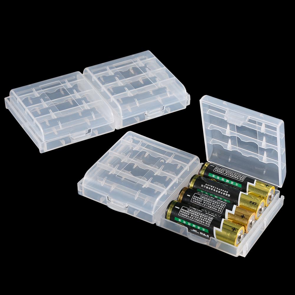 10Pcs Case Holder Storage Box For AA AAA Battery