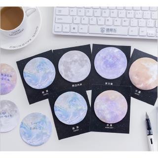 1pcs Creative Planet Series Posted-it Rounded sticky stikers Notes Office Note Times Post School Office Stationery