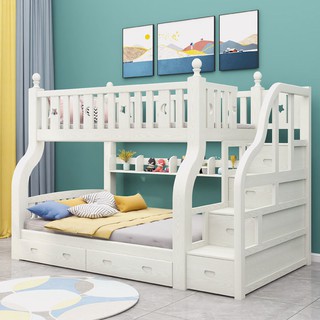 Thicken and bold type all solid wood child-mother bed bunk bed two bunk bed adult high and low bed child bed