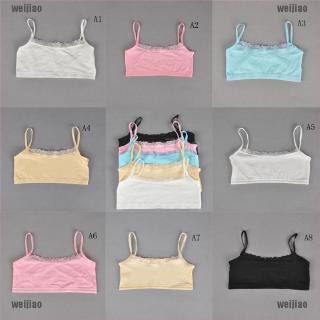 ❤❤Girls Cutton Lace Wireless Young Training Bra For Kids And Teens Puberty Clothing (1)