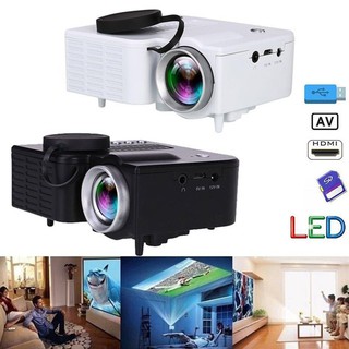 UC28 Mini Home Theater 400 Lumens 1080P HD LED LCD Projectors Portable US