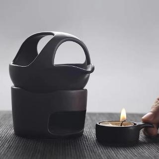 Ceramic Incense Burner Coarse Pottery Aroma Burner Kung Fu Essential Oil Lamp Candle Holder