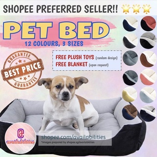 🌟SG INSTOCK🌟 PET BED RECTANGLE FOR DOG CAT, super comfy and washable