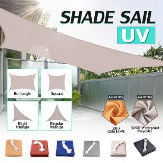 Sun Shade Triangle Square Sail Garden Canopy Patio Cover UV Sunshade