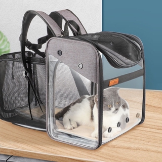 Pet Supplies Transparent PVC Dog Cat Backpack Folding Space Capsule Out Portable Pet Bag