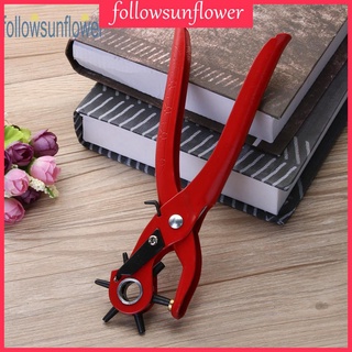 ♛fo♛5 Hole Size Belt Hole Puncher Leather Punchers Punch Machine Pliers Tools