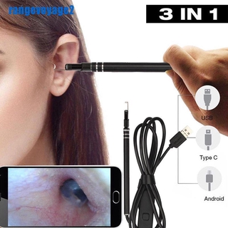 [range] Digital Led Otoscope Ear Camera Scope Earwax Removal Kit Ear Wax Cleaning Tool【sg】