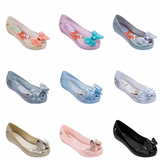 【Sealynn】Mini Jelly Shoes Butterfly Disney Princess Frozen Elsa Jelly Shoes Fashion Mermaid Flat Shoes Summer Sandal Slippers MX M218