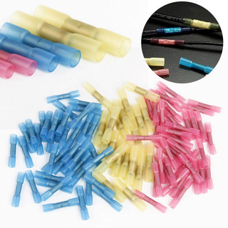 50pcs Mixed Heat Shrink Butt Electrical Wire Cable Crimp Terminal Connector ✨wecynthia