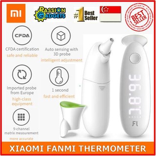 SG Youpin Fanmi Dual Use Smart Ear Thermometer LED Digital Display 1 year warranty baby in-ear body temperature