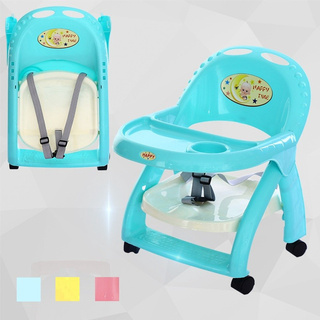 Foldable Baby Feeding Chair Dining Chair with Tray Wheel