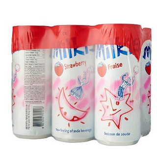 Lotte Milkis Soda/Carbonated Drink - Strawberry 6x250ml
