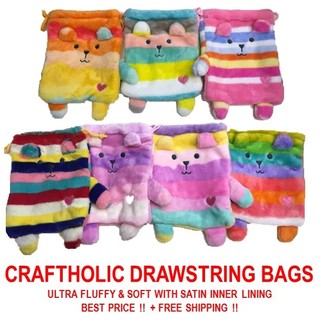 New Arrival Fluffy and Soft Craftholic Drawstrings Bags - Free Shipping!