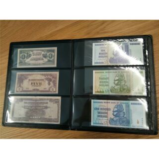 [Shop Malaysia] TACC Banknote Album 60 Pockets PU Leather (Black Base or Transparent)