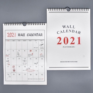 2021 Wall Calendar Plan Creativity Wall Hanging Calendar Home Cartoon Schoo K4B0