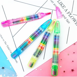 💖💖 Nostalgic 20 Colors Crayons Multicolor Rainbow Pen