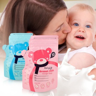 30Pcs 250ml Breast Milk Storage Freezer Bags Fresh Sealing Leakproof BPA Free