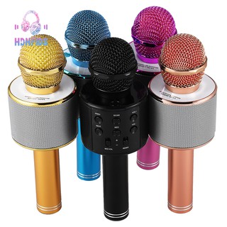 🎧Wireless Karaoke Microphone Bluetooth mini home KTV PC Blue