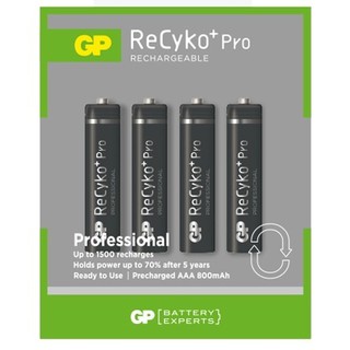 Gp Batteries Recyko+pro Rechargeable Battery AAA 800mah 4/pieces