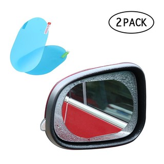 2Pcs Rainproof Car Rearview Side Mirror Glass Film Anti Water Mist Protective An