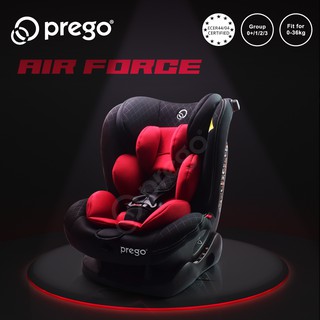 Prego AirForce Convertible Newborn Car Seat 0-36kg, ECE Certified