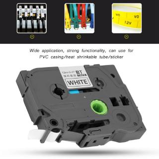 ❀YIMEN READY❀Compatible for Brother TZe-231 P-Touch Black On White Laminated Label Tape 12mm
