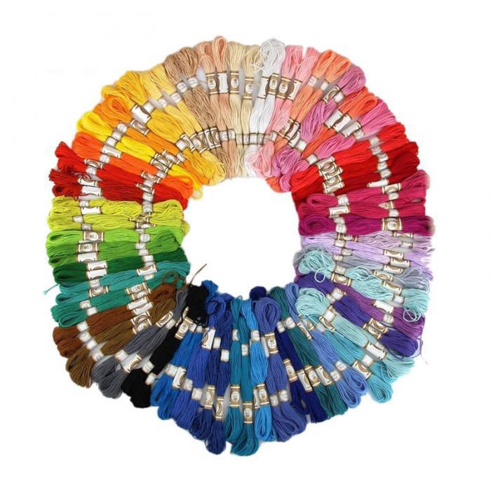 25/35/50/100 Colors Similar DMC Cross Stitch Cotton Embroidery Threads For DIY Sewing Supplies (2)