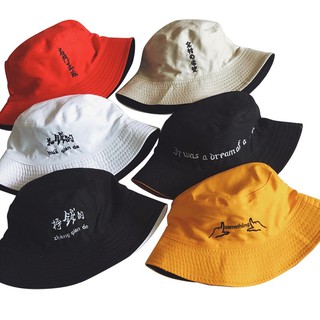 Fashion Unisex Breathable Two-sided Cotton Bucket Hat Sun Cap A Cap Two Color