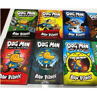 [SG STOCK]Dav Pilkey Dog Man Collection GLOSSY PAPER HARDCOVER DOGMAN BOOK