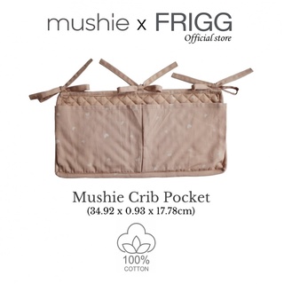 Mushie 100% Cotton Crib Pocket Crib Bed Storage