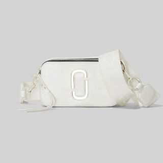 Marc Jacobs Snapshot authentic full white silver logo new color instock
