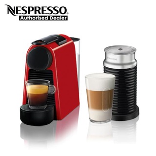 Nespresso Essenza Mini Coffee Machine & Aeroccino Bundle + FREE 14pcs capsules