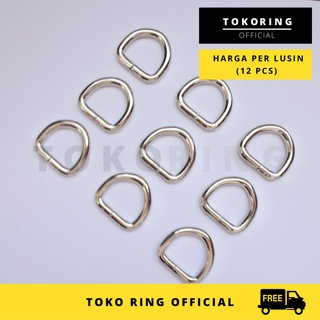 D Ring Height 2 cm Thick 4.7 mm Nickel - Official Ring Shop (Price per Dozen)