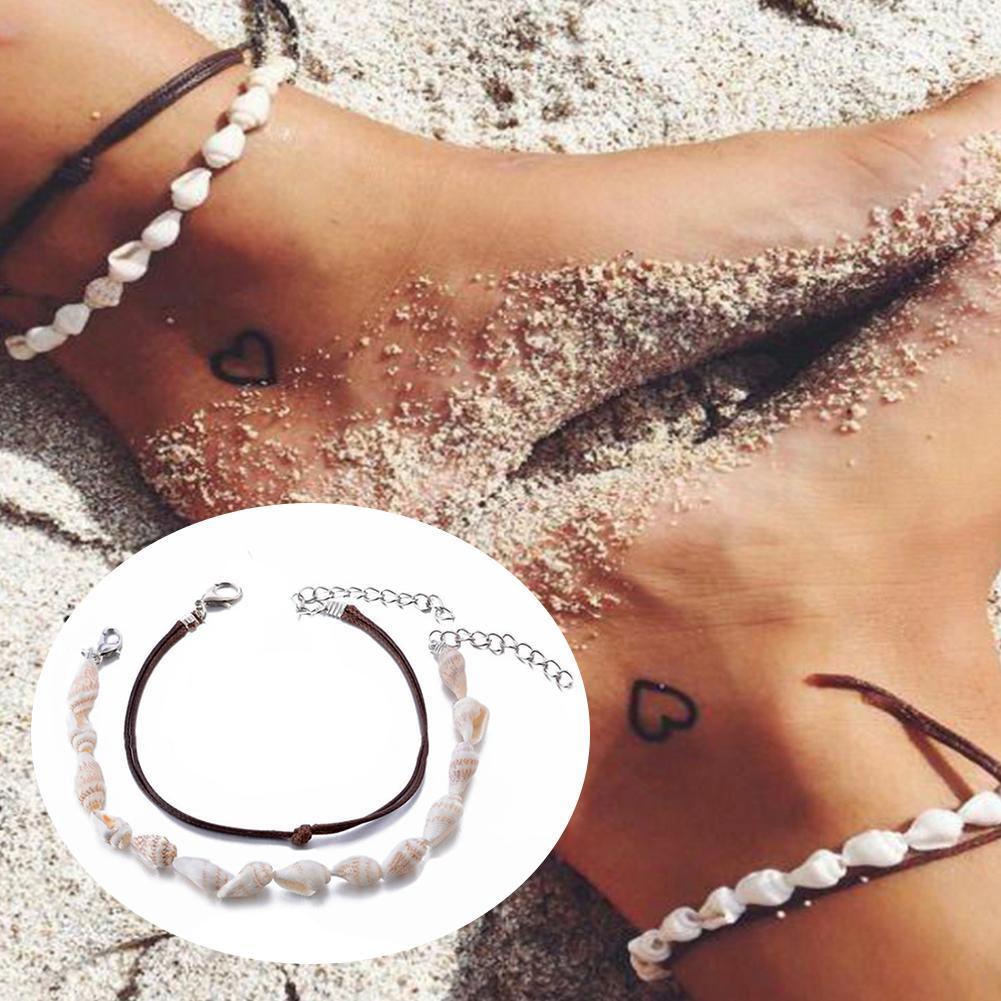 Boho Women Shell Sea Anklet Bead Sandal Bracelet Beach Summer Jewelry Ankle
