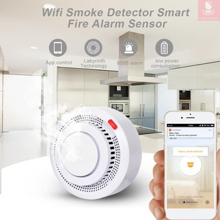 Smart Kitchen/Store/Hotel/Factory Fire Home Sensor Home Tuya Control Smart For Smoke System APP Security Life Alarm Det