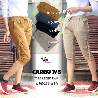 Cargo Pants 7/8 Women, Short Women Pants Cotton COMBET STREET / Mouth / STREET Cotton