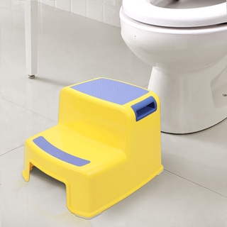 Children's hand washing and foot stepping stool step washing small stool baby bathroom antiskid double step step step stool