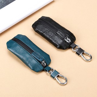 2020 Upgraded Leather Car Key Case Leather Litchi Pattern Waterproof Zipper Car Universal Key Case