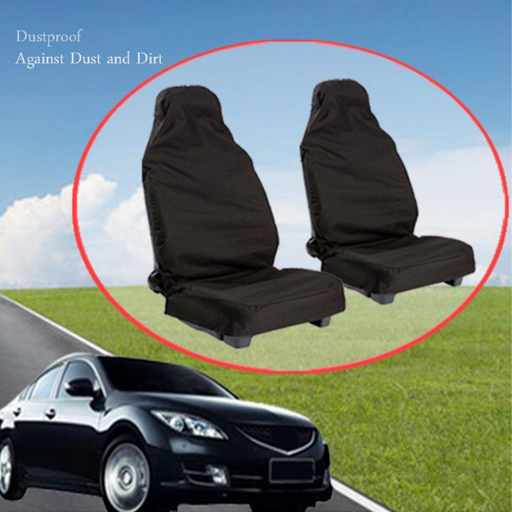 1 Pair Heavy Duty Anti Dust Seat Cover Interior Durable Polyester Car Foldable